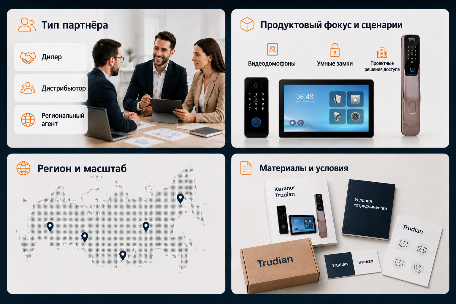 Маршрут квалификации партнёра: тип партнёра, продуктовый фокус, регион и материалы